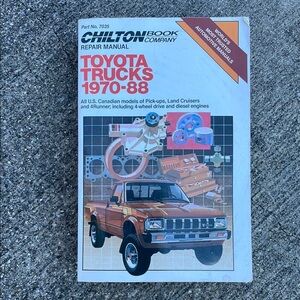 Chilton Toyota Trucks Repair Manual 1970-88 READ